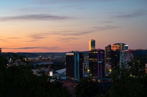 Gothenburg city skyline in Sweden